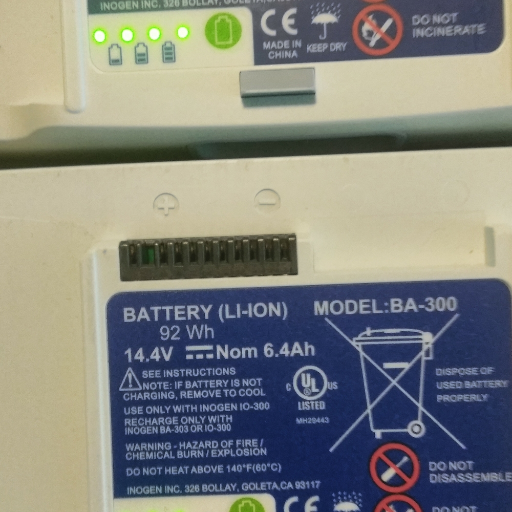 Inogen One G3 Portable Oxygen Concentrator Battery BA-300 Lot Of 2 - Picture 2 of 4